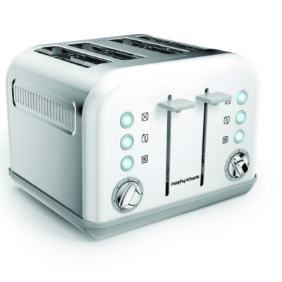 Morphy Richards Accents 4-Slice Toaster – White